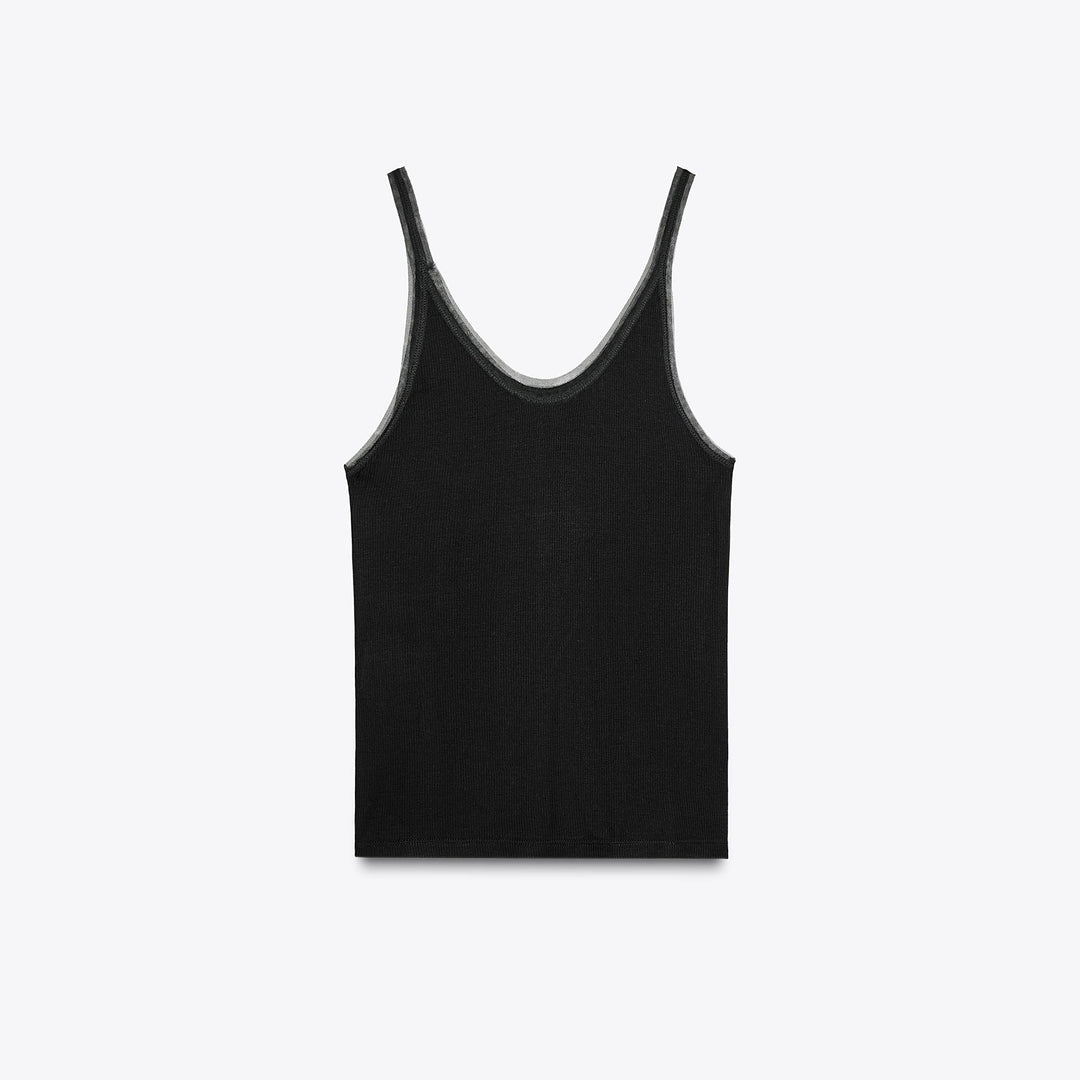 Moudda ZARA - T-Shirt - Bretelles & Détail Tulle - Tunisie 2