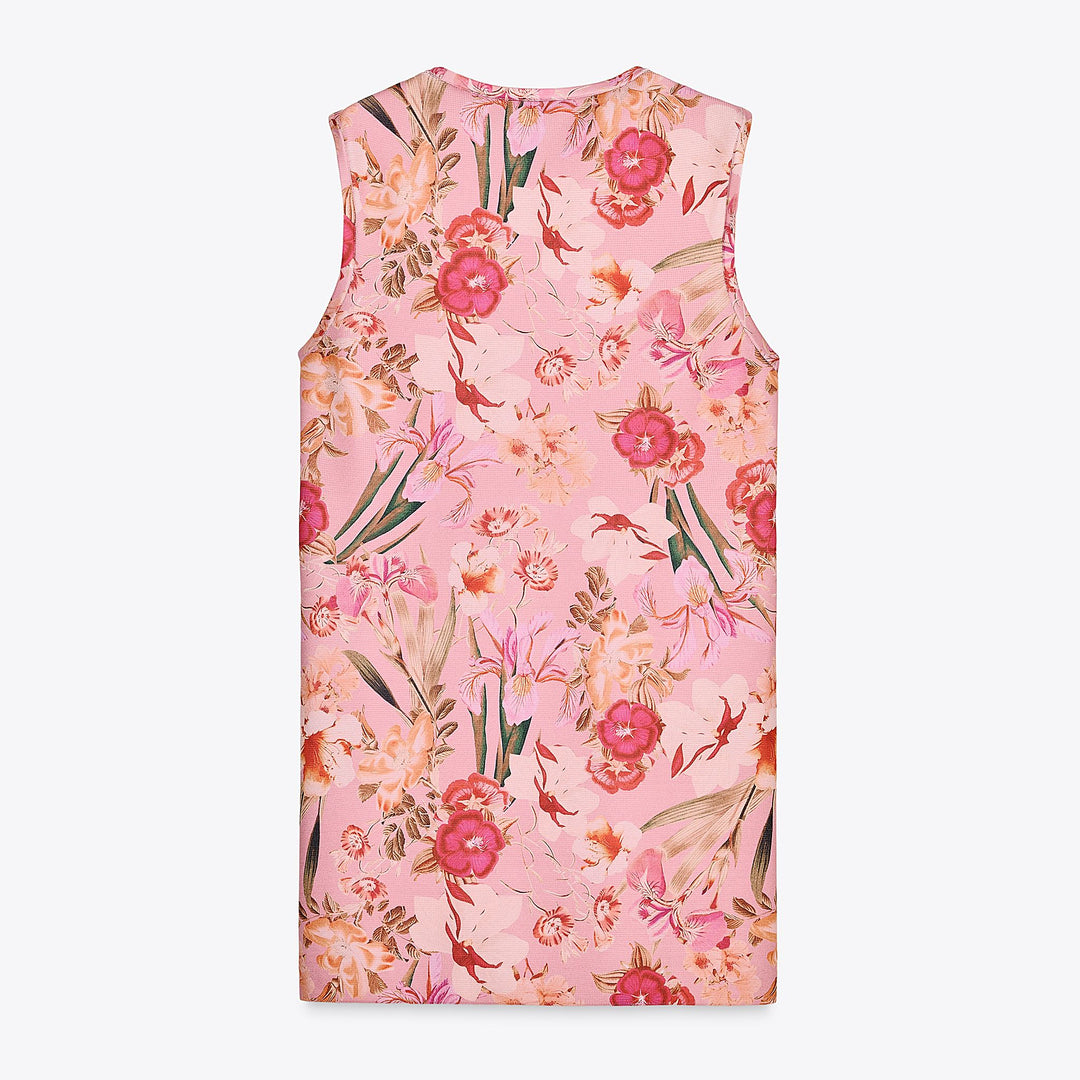 Moudda ZARA - Robe Courte - Col Caja, Manches Courtes & Imprimé Floral - Tunisie 2
