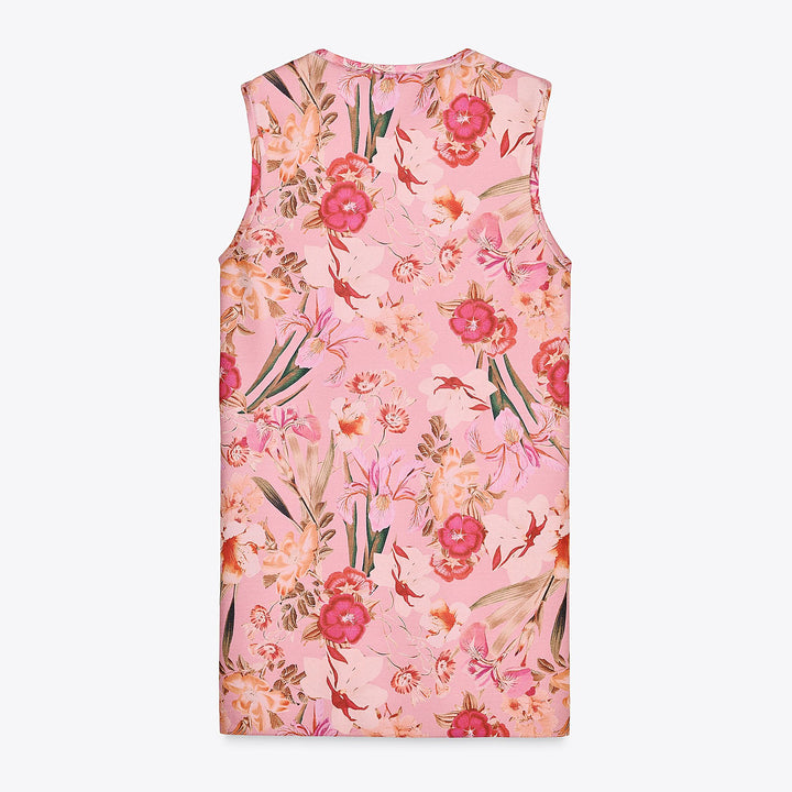 Moudda ZARA - Robe Courte - Col Caja, Manches Courtes & Imprimé Floral - Tunisie 2