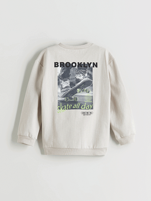 Moudda LC Waikiki - Sweatshirt en jersey Garçon Gris clair - Tunisie 5