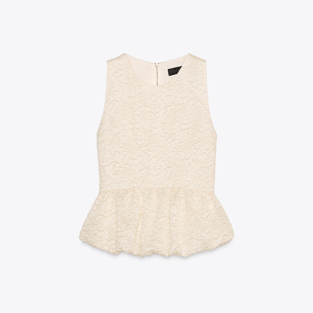 Moudda ZARA - Ensemble Top - Relief & Peplum - Tunisie 1