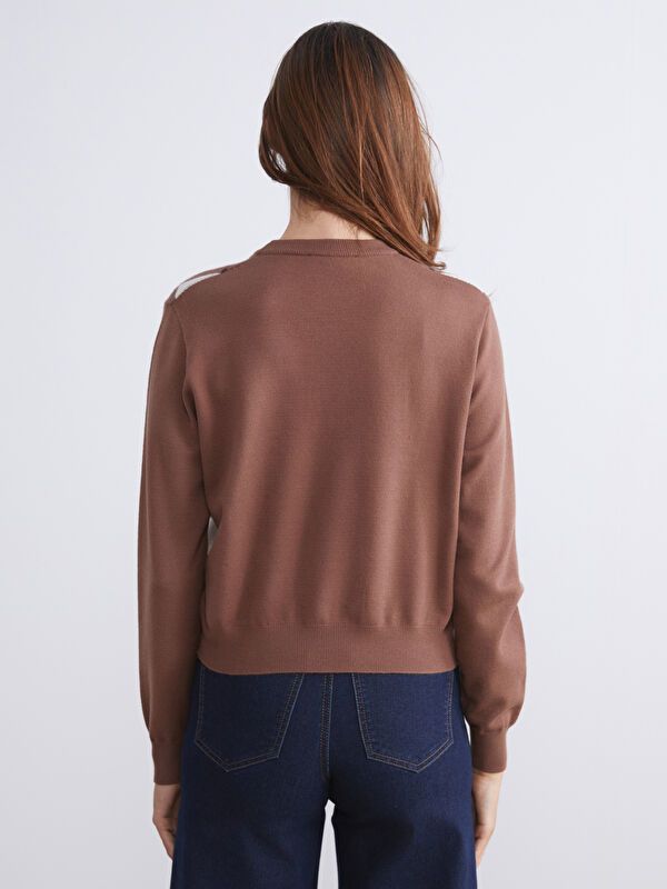 Moudda LC Waikiki - Pull tricot moyen Femme Brun - Tunisie 4