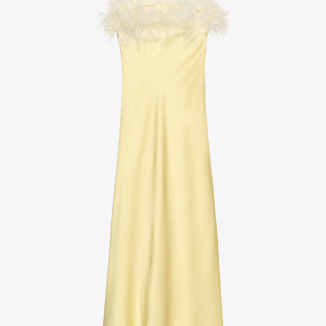 Moudda ZARA - Robe Midi Satin - Motif & Plumes - Tunisie 2
