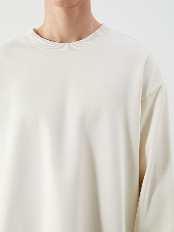 Moudda LC Waikiki - Sweatshirt en jersey Homme Beige pâle - Tunisie 3