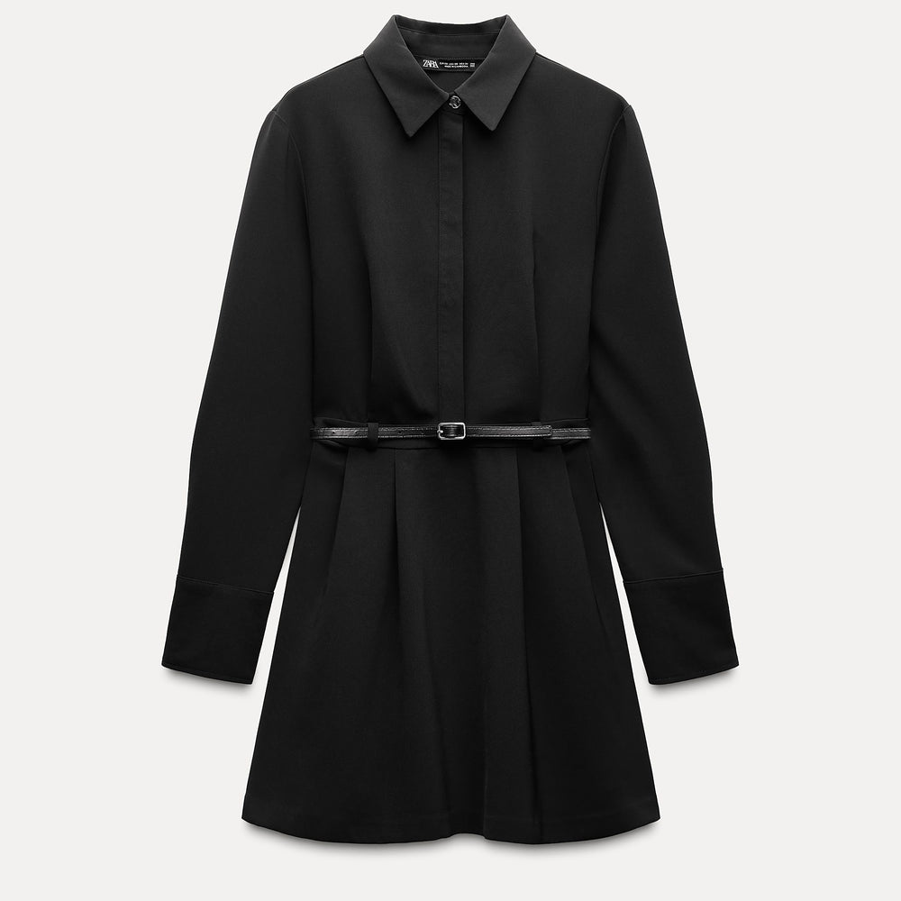 Moudda ZARA - Chemise à ceinture Fine Noire Boucle Dorée - Tunisie 2