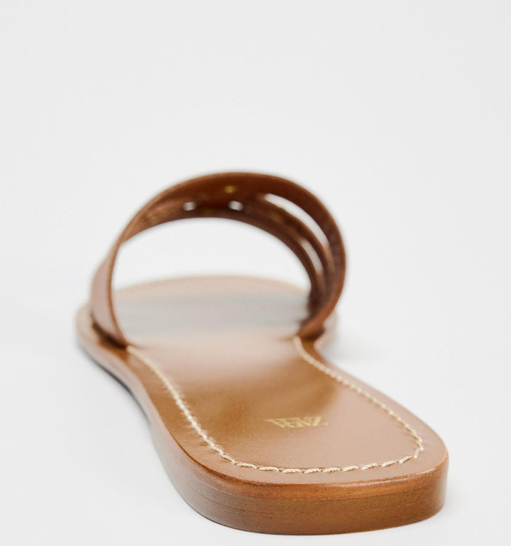 Moudda ZARA - Ballerines cuir pièce métallique - Tunisie 4
