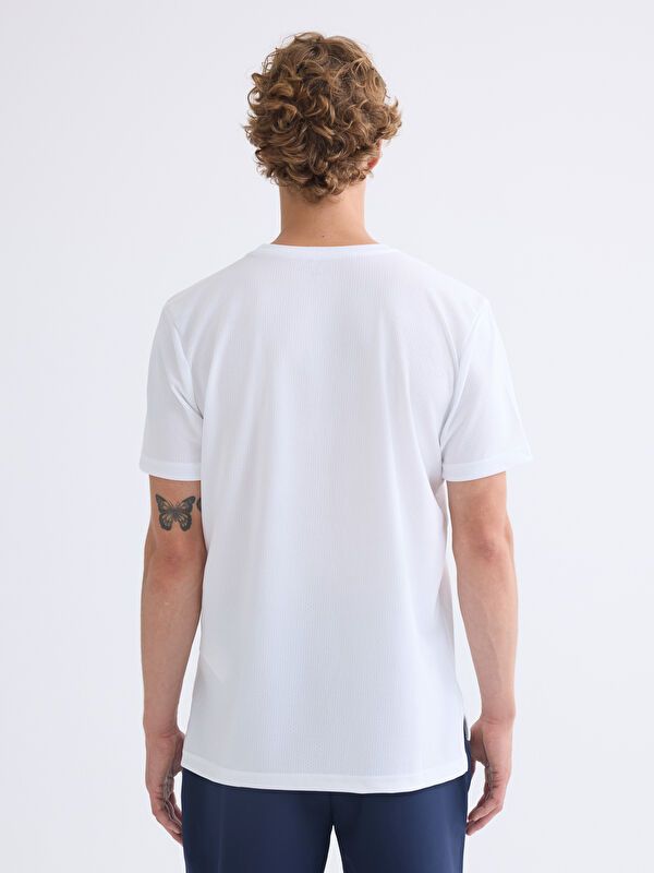 Moudda LC Waikiki - T-shirt jersey manches courtes sport Homme Blanc optique - Tunisie 4