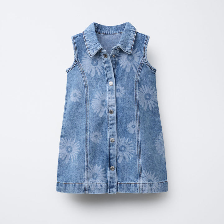 Moudda ZARA - Robe Denim Enfant - Fleurs Laser - Tunisie 1