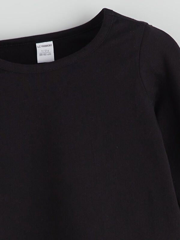 Moudda LC Waikiki - Body jersey basique manches longues Fille Noir - Tunisie 2