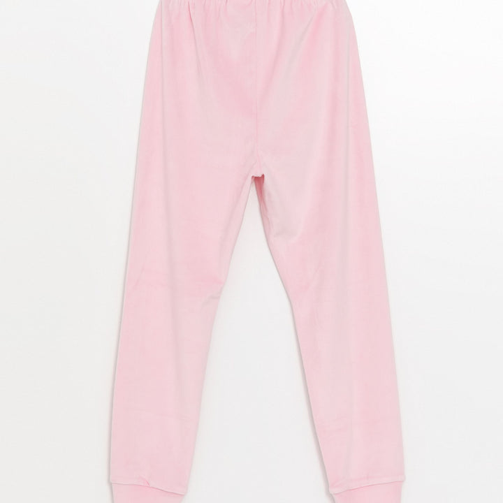 Moudda LC Waikiki - Pyjama en jersey manches longues épais Fille Rose - Tunisie 4