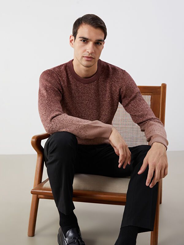 Moudda LC Waikiki - Pull en tricot Homme Brun - Tunisie 1