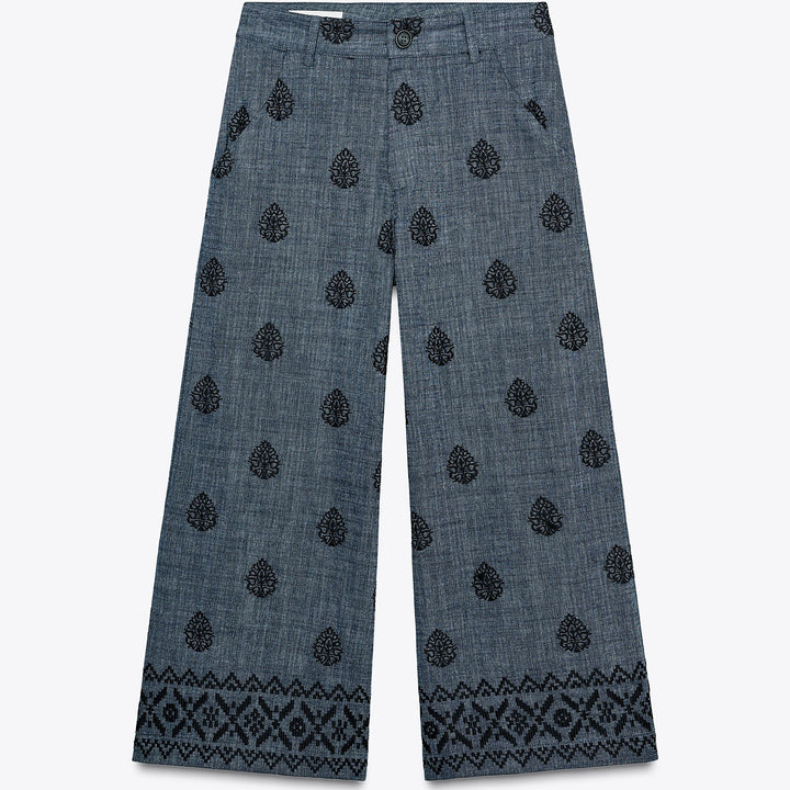Moudda ZARA - Pantalon Culotte - Broderies - Tunisie 1