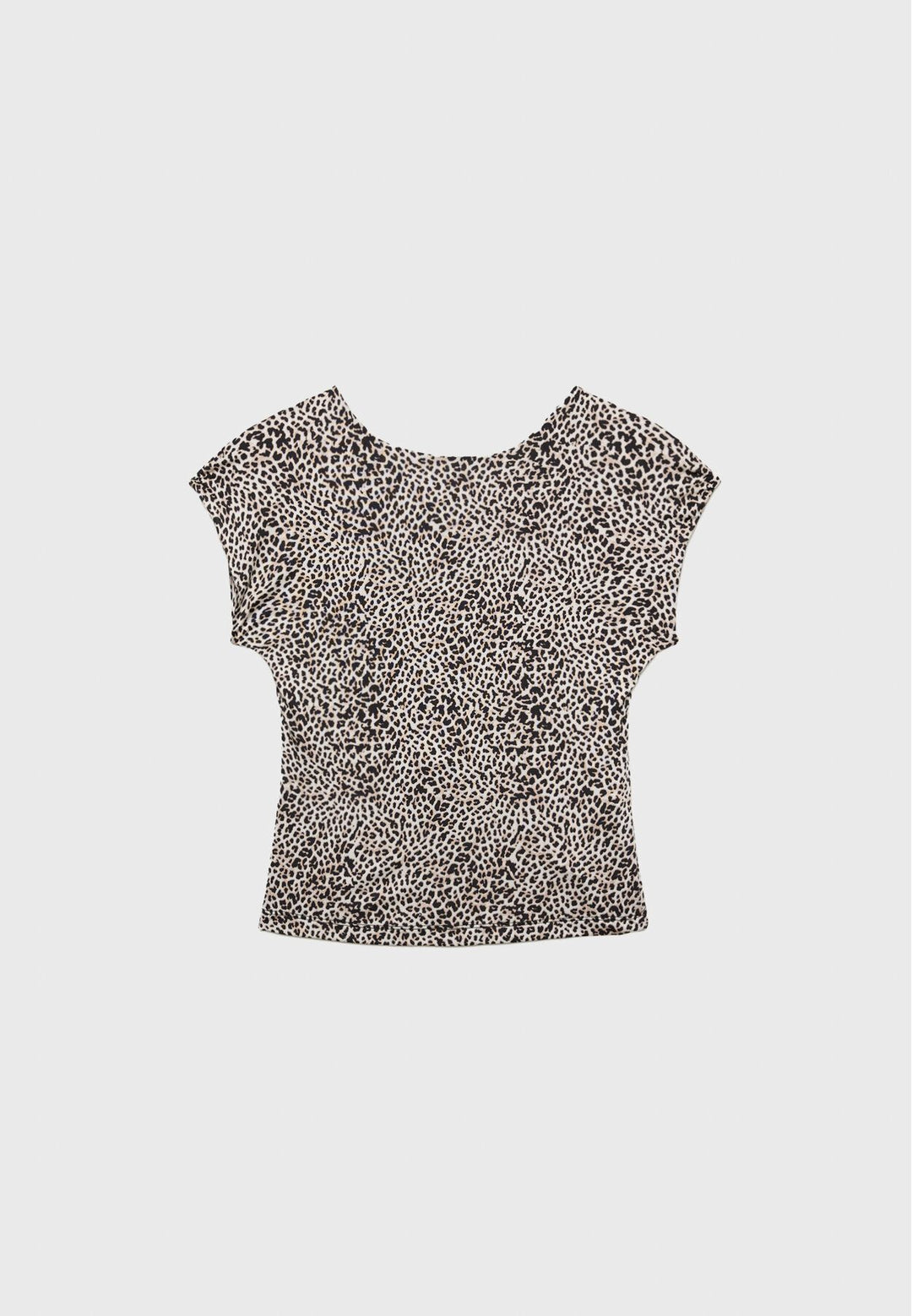 Moudda STRADIVARIUS - T-Shirt Mini Manches Dos Nu Imprimé - Tunisie 2