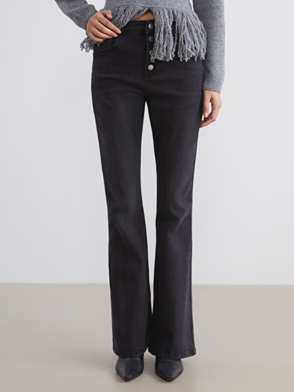 Moudda LC Waikiki - Pantalon jean tissé basique Femme Rodéo noir+m - Tunisie 2