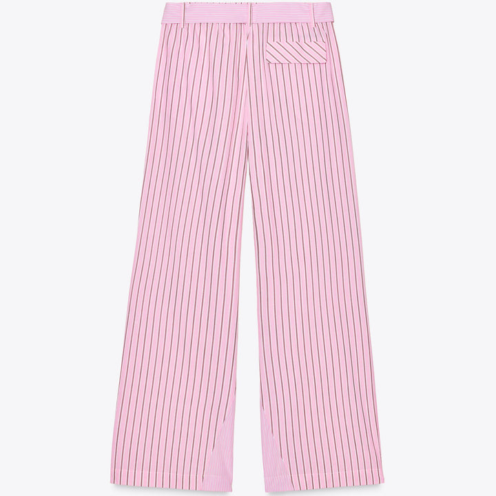 Moudda ZARA - Pantalon Popeline - Rayures & Ceinture Contrastée - Tunisie 2