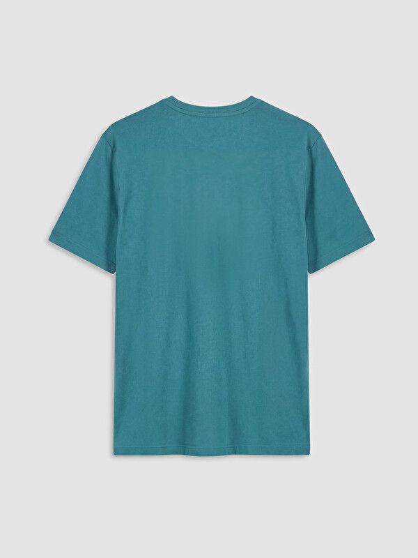 Moudda LC Waikiki - T-shirt imprimé manches courtes en jersey pour Homme couleur Pétrole - Tunisie 2
