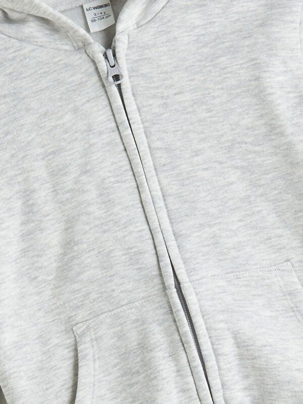 Moudda LC Waikiki - Cardigan jersey basique Fille Mélange de gris - Tunisie 2