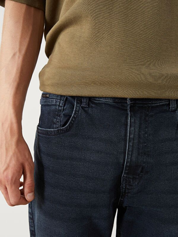 Moudda LC Waikiki - Pantalon jean tissé basique Homme Rodéo noir - Tunisie 3