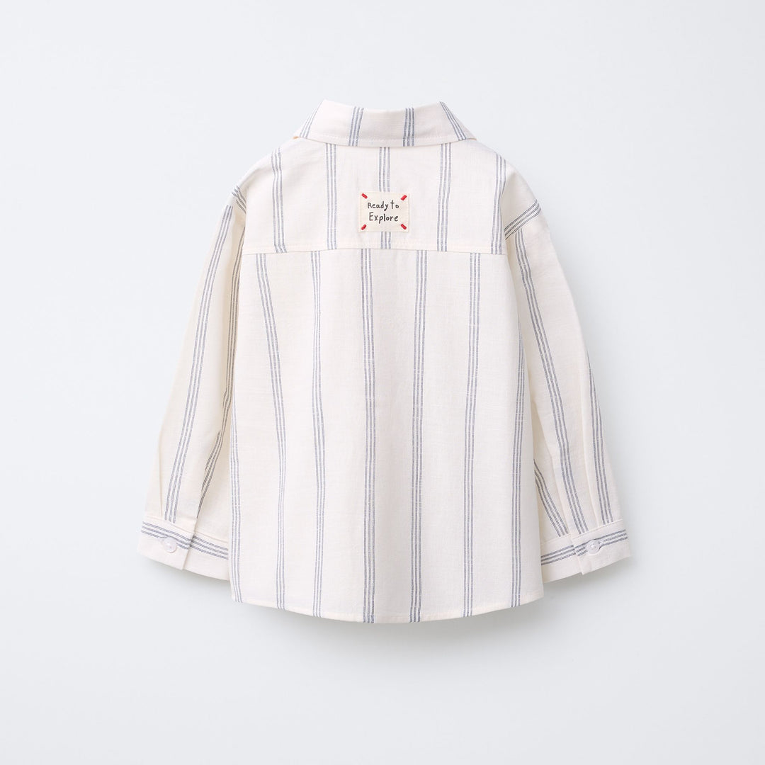 Moudda ZARA - Chemise Enfant - Rayures & Étiquette Pastel (6T) - Tunisie 2