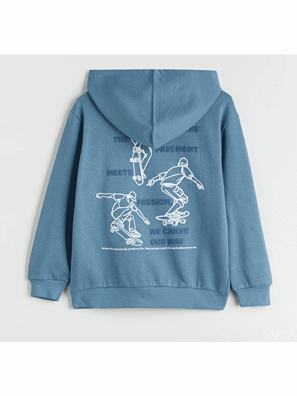 Moudda LC Waikiki - Sweatshirt en jersey Garçon Bleu terne - Tunisie 5