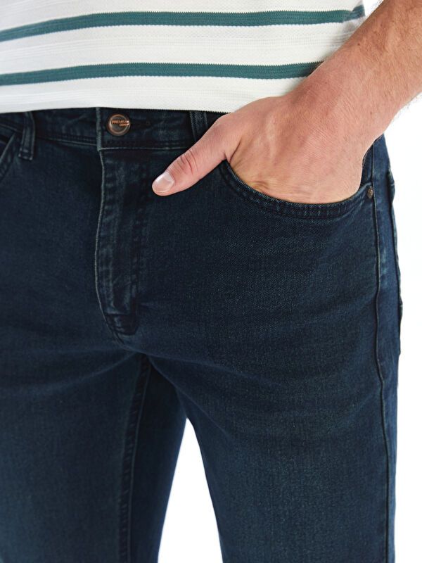 Moudda LC Waikiki - Pantalon jean tissé basique Homme Rodéo noir - Tunisie 3