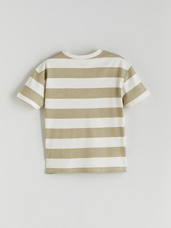 Moudda LC Waikiki - T-shirt en jersey manches courtes Garçon Impression vert terne - Tunisie 3