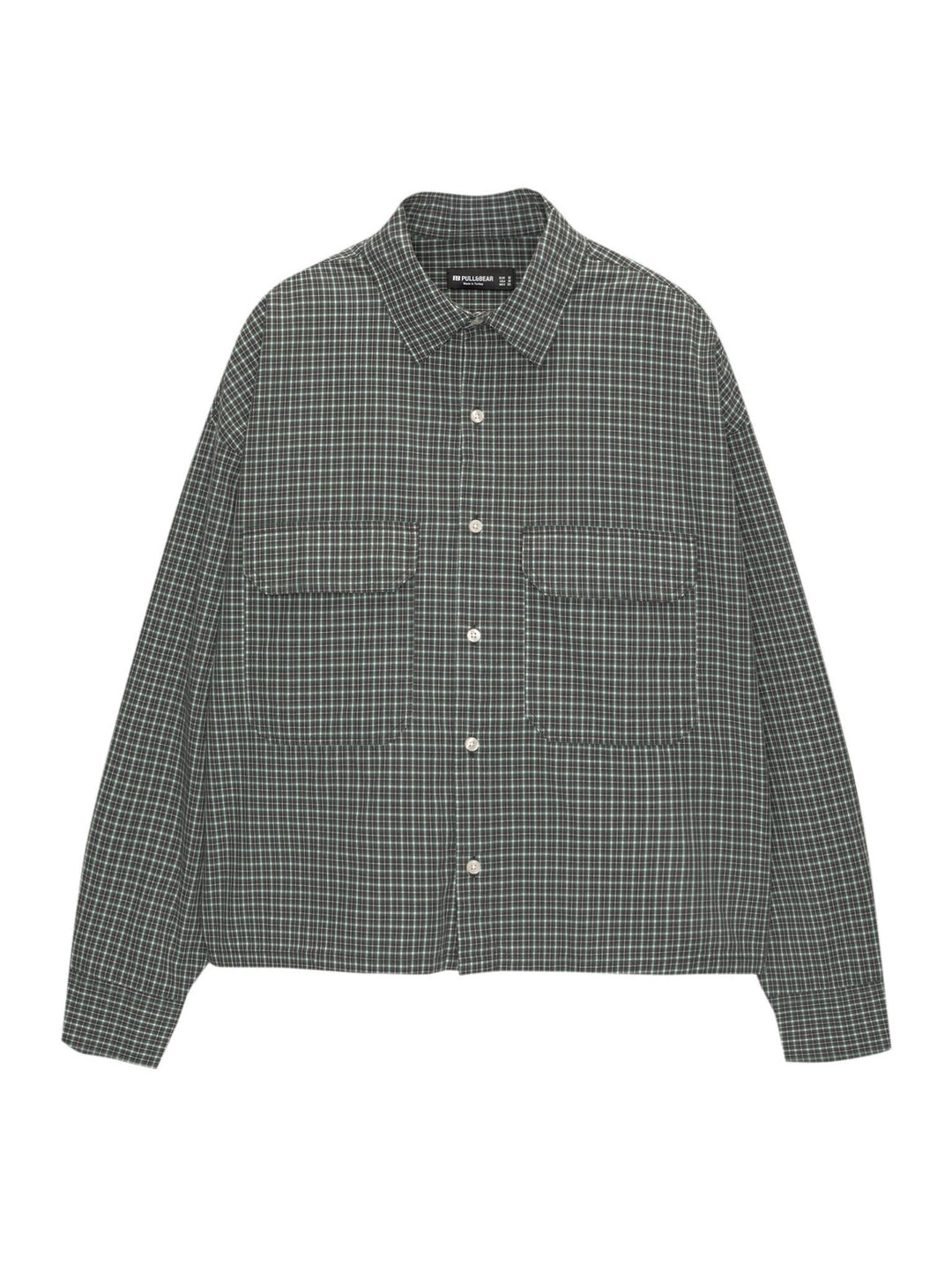 Moudda PULL & BEAR - Chemise - Popeline Micro-Carreaux & Poches - Tunisie 1