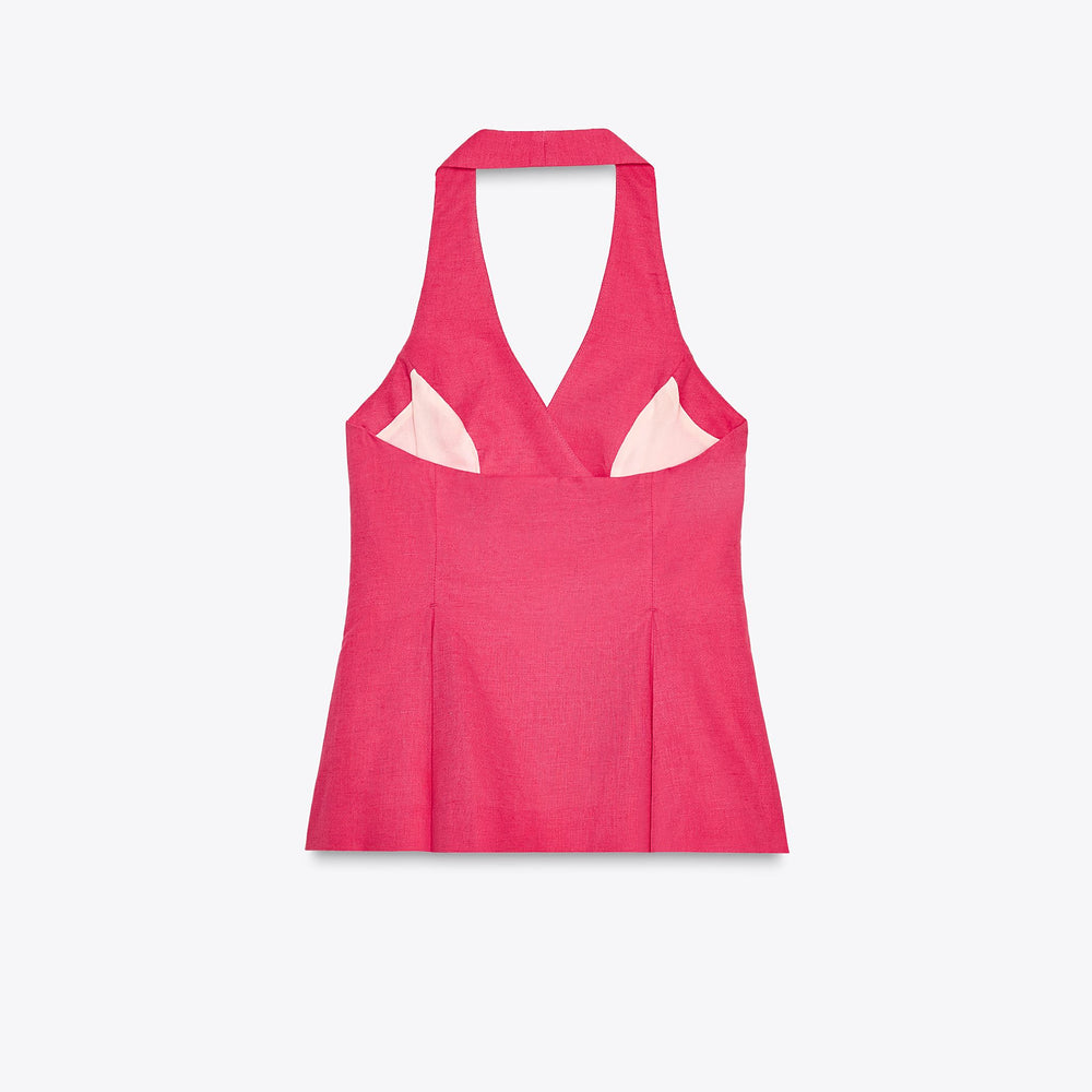 Moudda ZARA - Ensemble Gilet Lin - Croisé Asymétrique - Tunisie 2