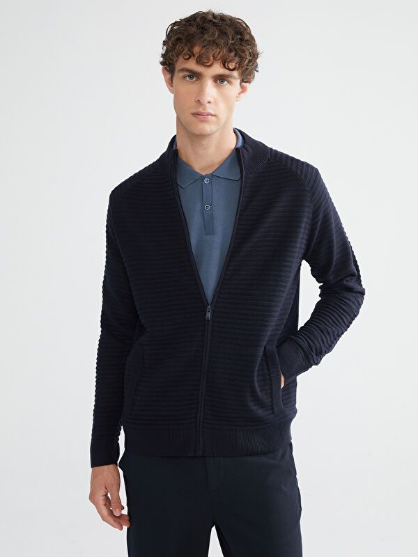 Moudda LC Waikiki - Cardigan en tricot Homme Marine - Tunisie 1