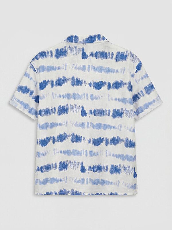 Moudda LC Waikiki - Chemise manches courtes en tissu pour Garçon couleur Bleu imprimé - Tunisie 2