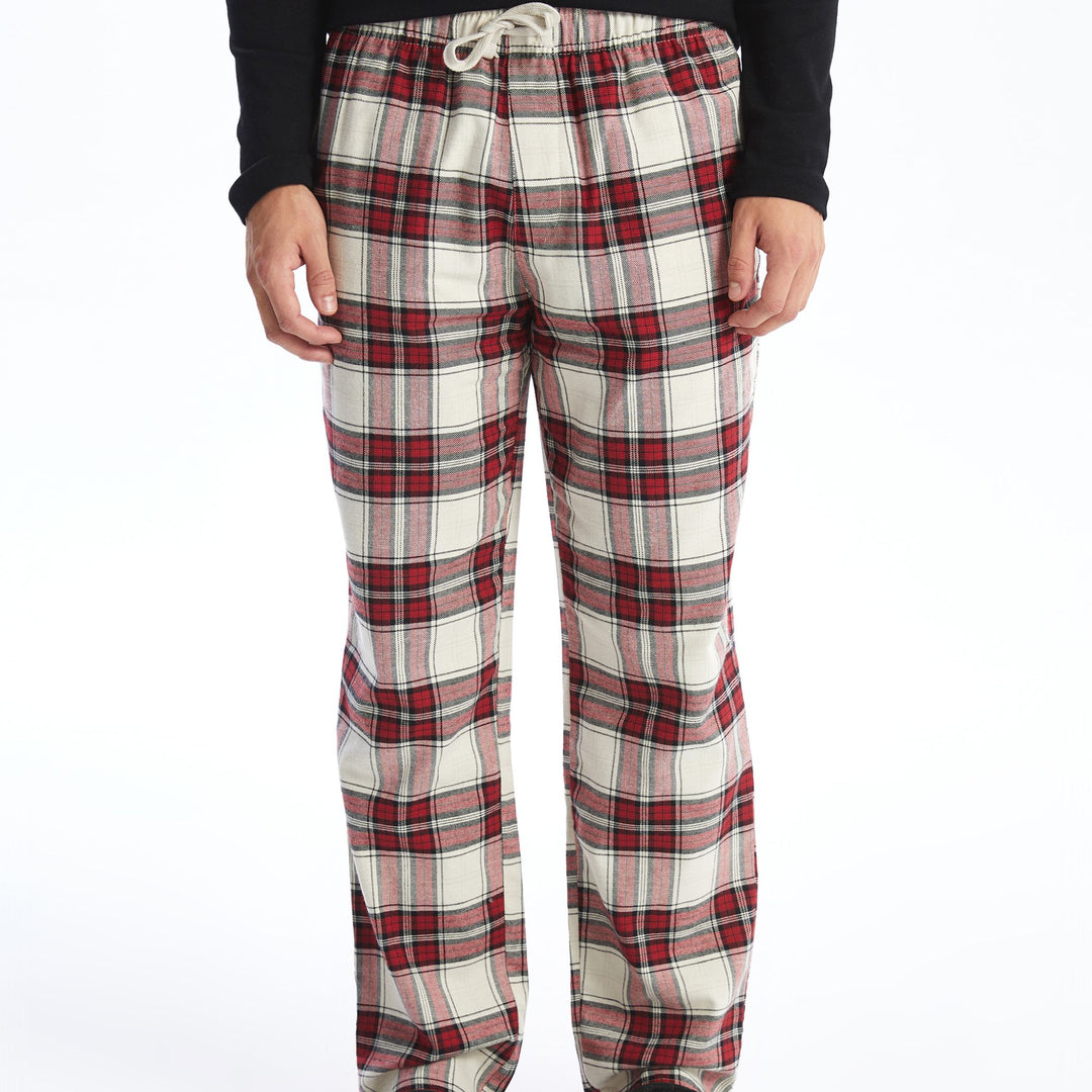 Moudda LC Waikiki - Bas pyjama jersey long Homme À carreaux rouges - Tunisie 2