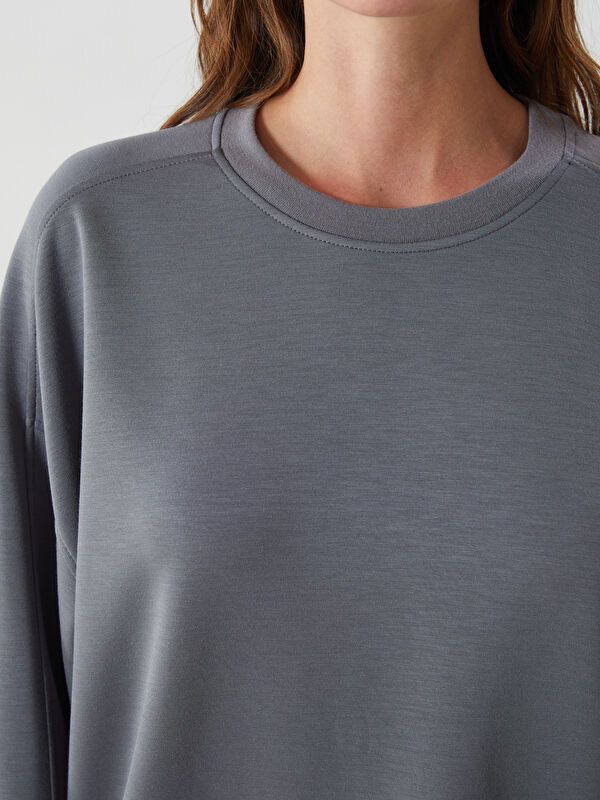 Moudda LC Waikiki - Haut pyjama Femme Gris foncé - Tunisie 3