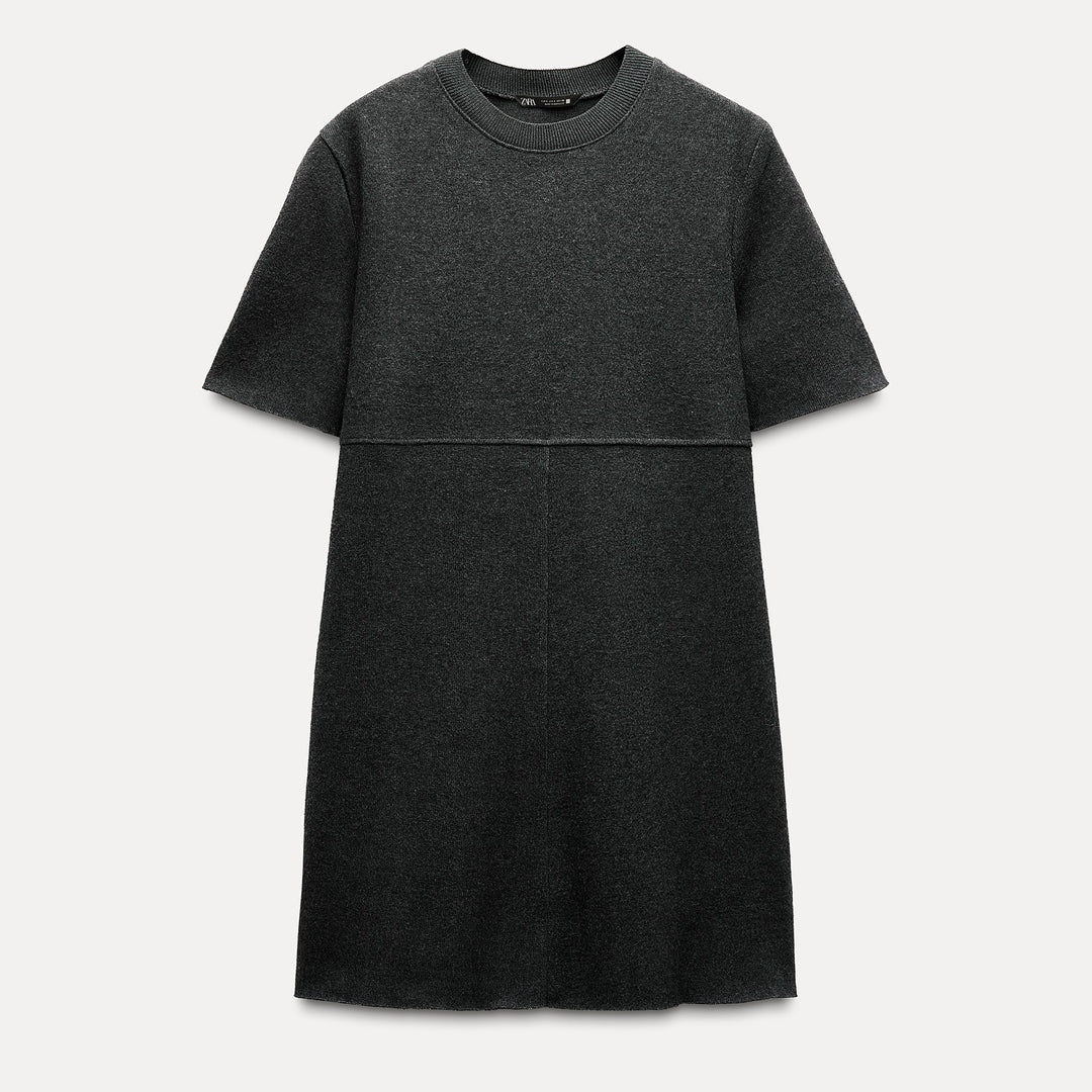 Moudda ZARA - Robe courte toucher doux, coloris anthracite - Tunisie 2