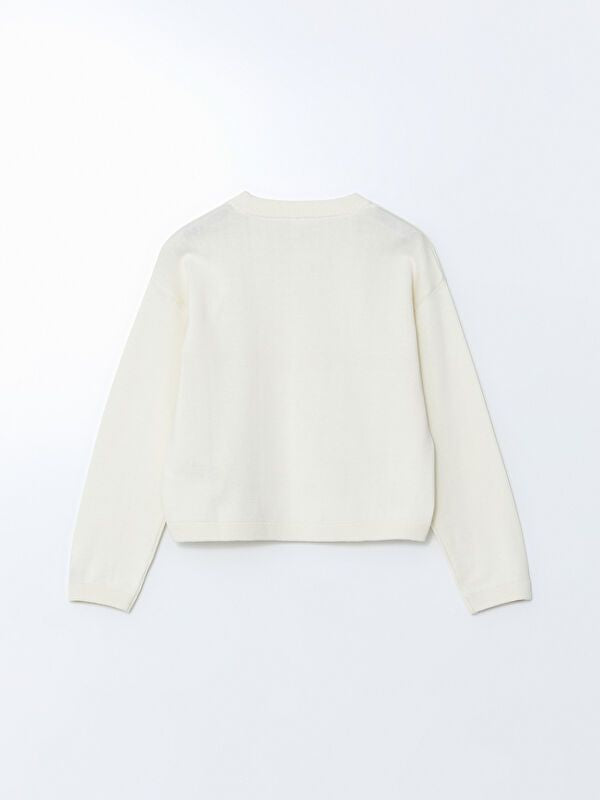 Moudda LC Waikiki - Pull en tricot Fille Ecru - Tunisie 3