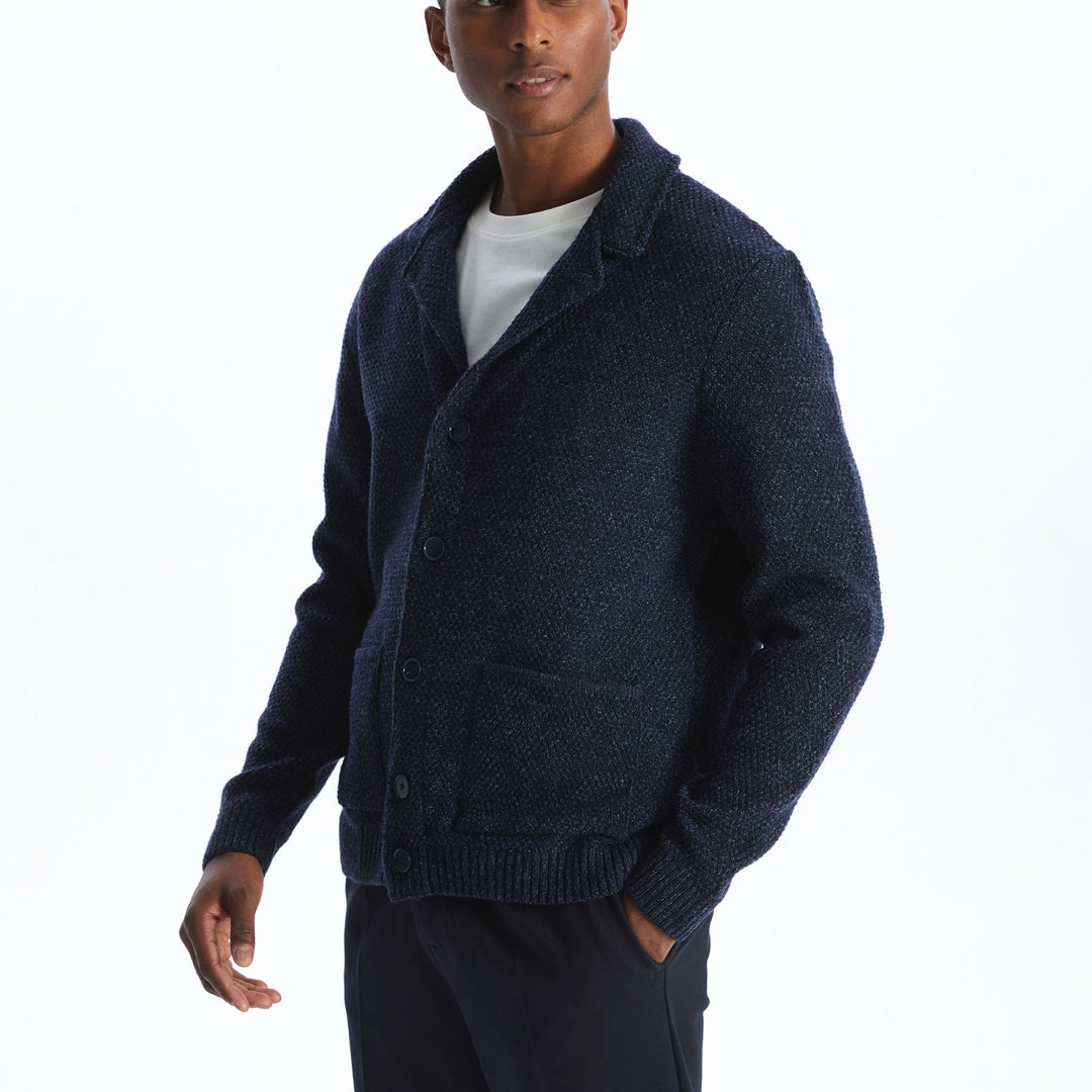 Moudda LC Waikiki - Cardigan en tricot Homme Mélange de la marine - Tunisie 1