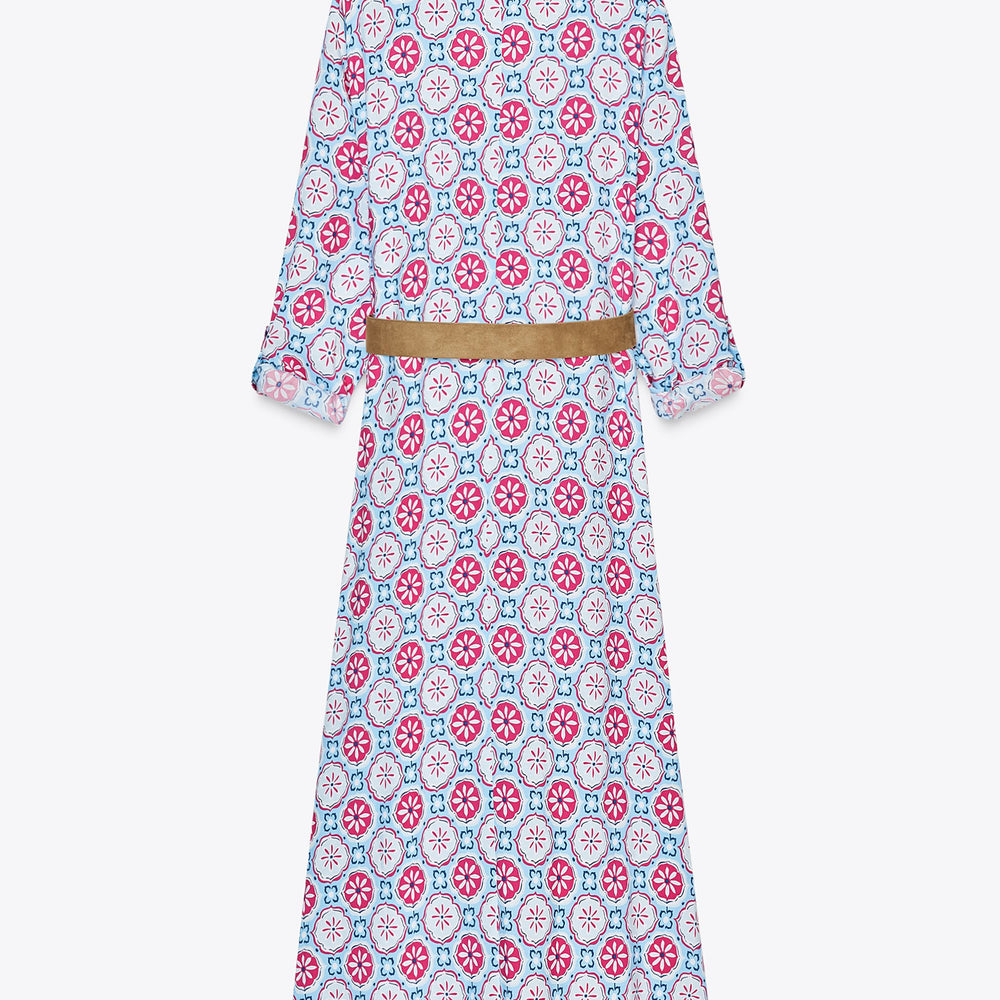 Moudda ZARA - Robe Midi Viscose - Imprimé & Ceinture - Tunisie 2