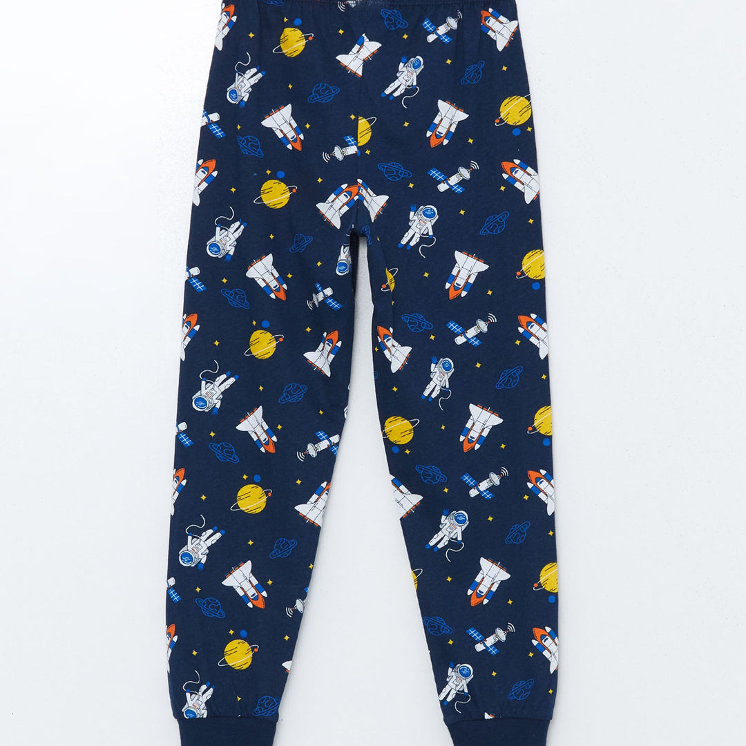 Moudda LC Waikiki - Pyjama en jersey manches longues Garçon Marine - Tunisie 5