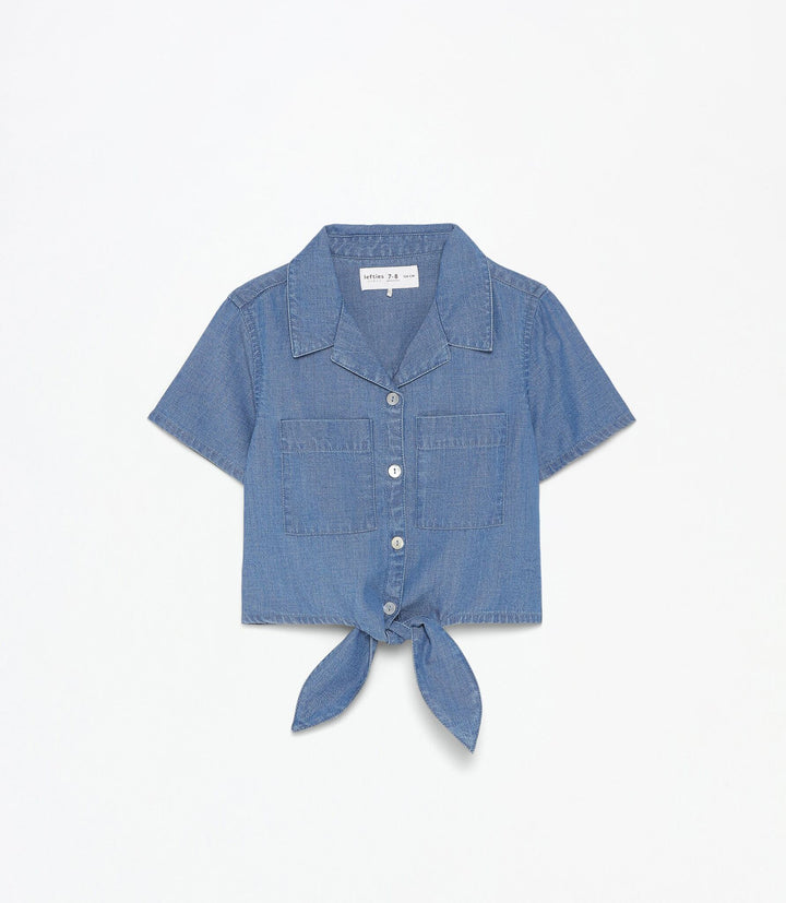 Moudda Lefties - Chemise Nœud - Denim Léger Fille - Tunisie 2