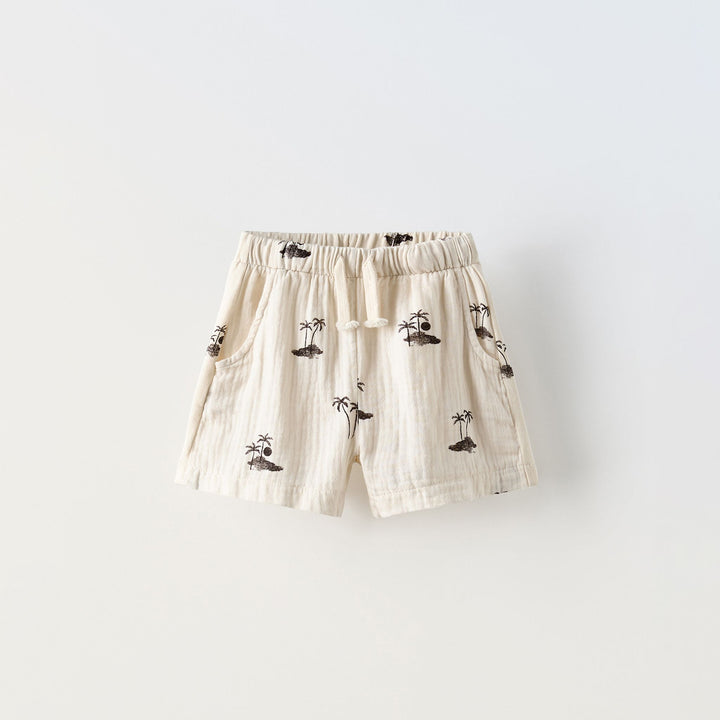Moudda ZARA - Short enfant combiné bambou imprimé tout-over - Tunisie 1