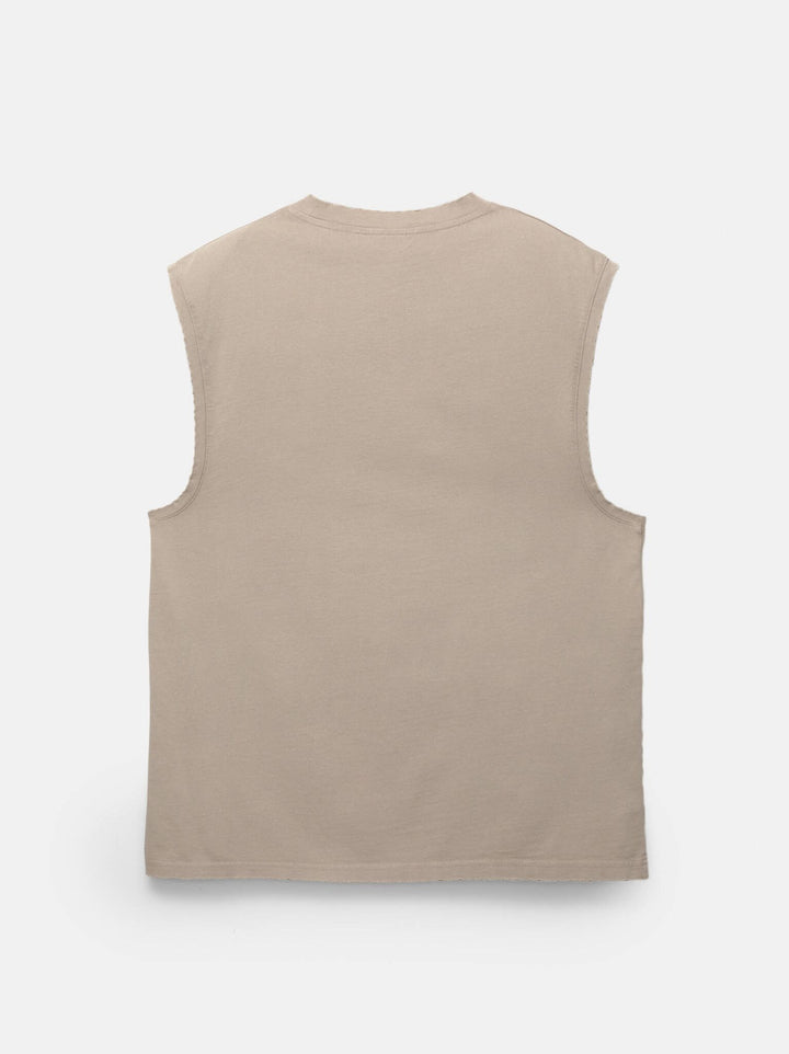 Moudda PULL & BEAR - T-Shirt Sans Manches - Lavé & Grinding - Tunisie 3