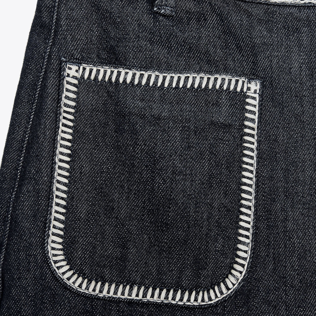 Moudda ZARA - Short Denim - Taille Haute & Point Manta - Tunisie 3