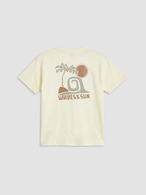Moudda LC Waikiki - T-shirt manches courtes en jersey pour Garçon couleur Jaune pâle - Tunisie 2
