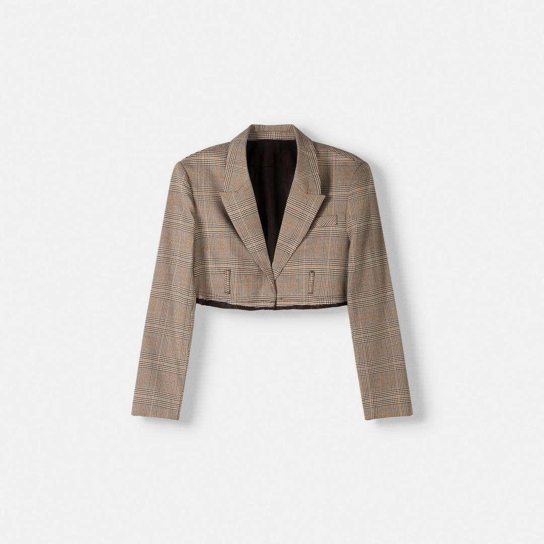 Moudda BERSHKA - Blazer Court Ourlet Effiloché - Tunisie 1