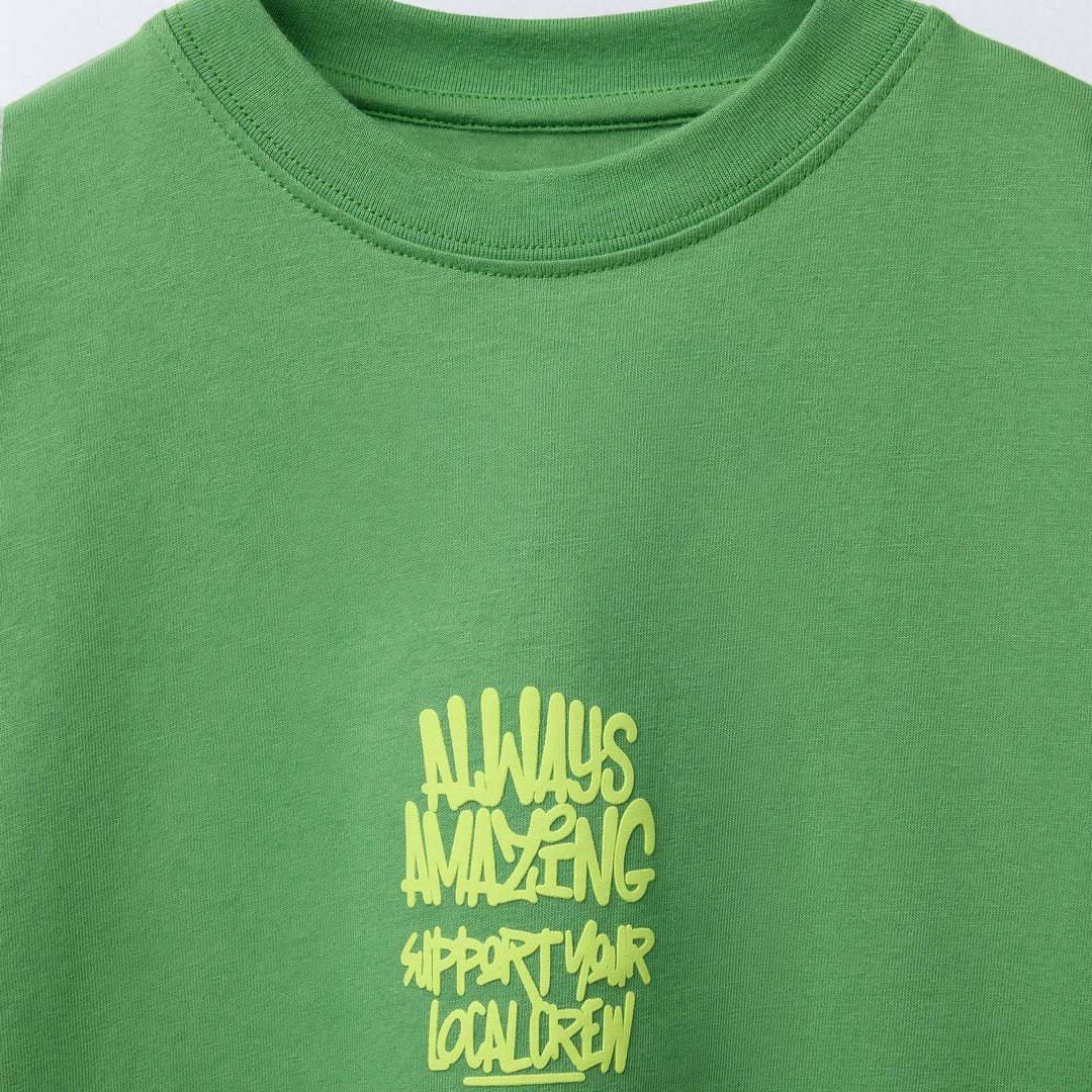 Moudda ZARA - T-Shirt - Graphique Poitrine & Message Street - Tunisie 3
