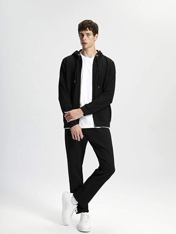 Moudda LC Waikiki - Cardigan jersey basique Homme Noir - Tunisie 2