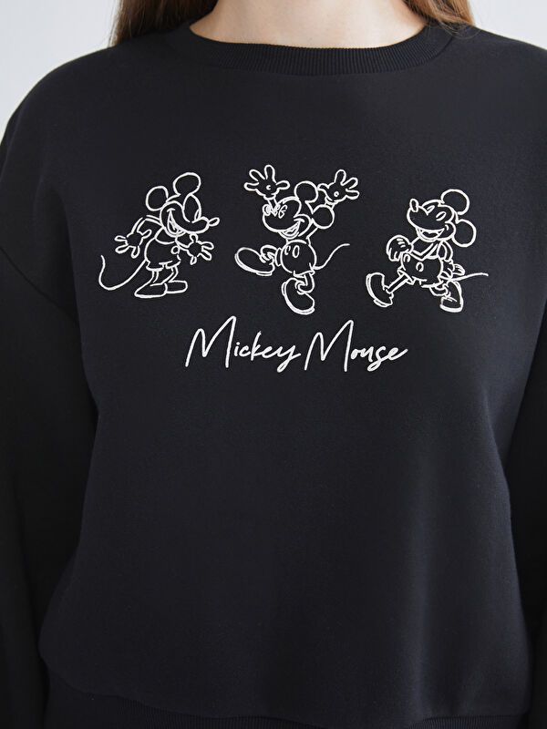 Moudda LC Waikiki - Sweatshirt en jersey sous licence Femme Noir - Tunisie 3