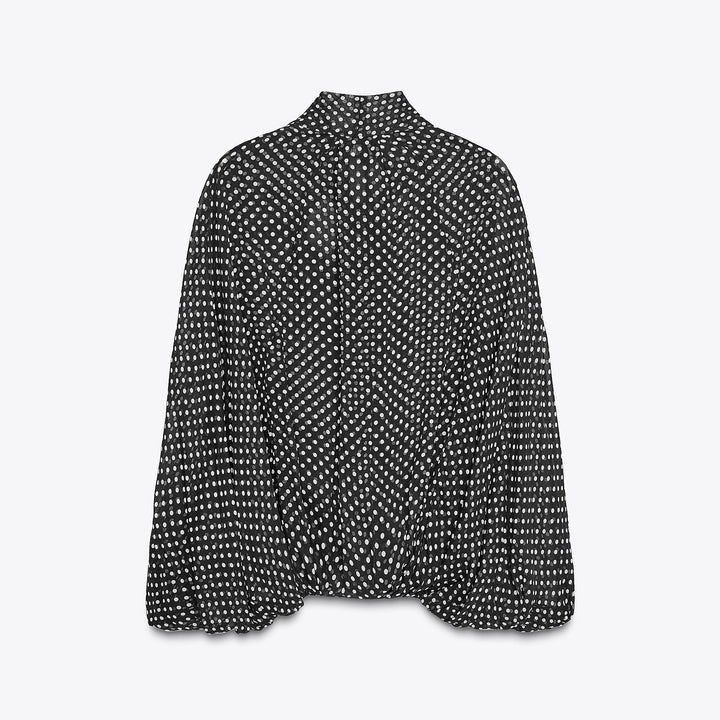 Moudda ZARA - Blouse Cape - Nœud & Pois - Tunisie 2