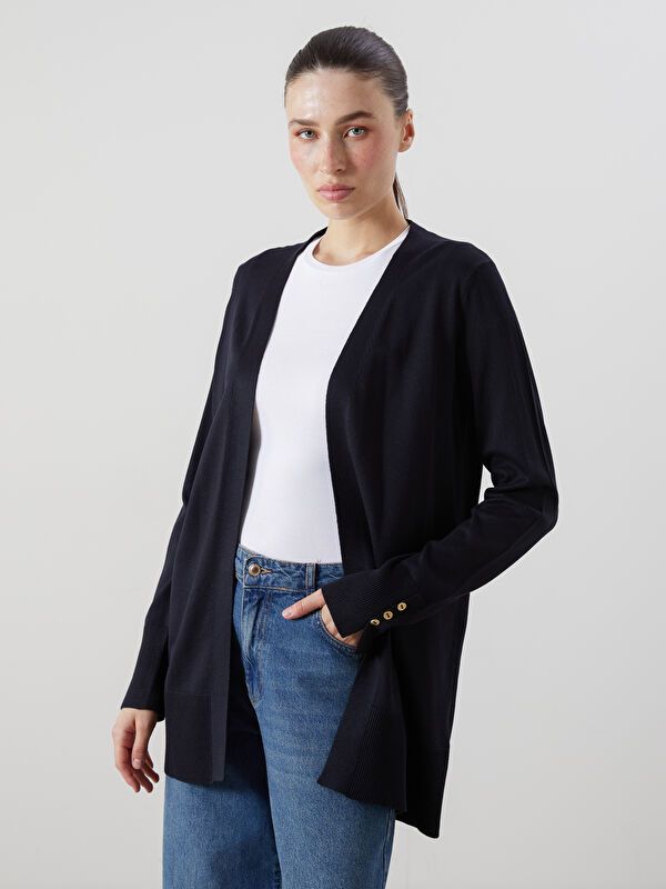 Moudda LC Waikiki - Cardigan fin en tricot Femme Marine - Tunisie 1