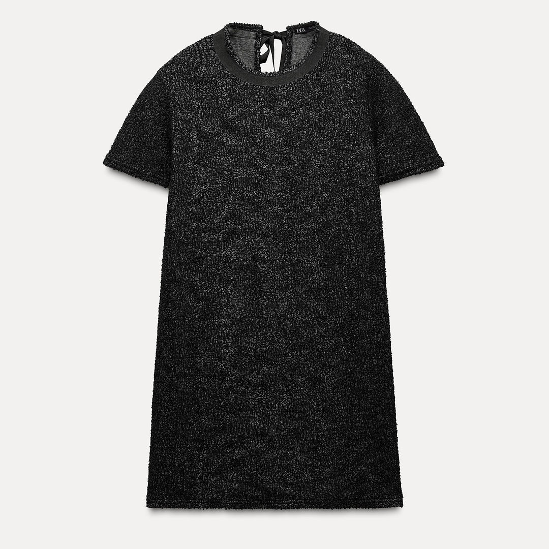 Moudda ZARA - Robe courte ample, manches courtes, ceinture dos - Tunisie 1