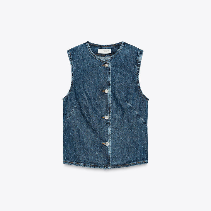 Moudda ZARA - Gilet Denim - Col Caja & Boutons - Tunisie 1